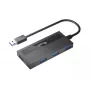 Koncentrator USB Equip 4-portowy USB 3.0 z adapterem USB-C