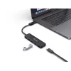 4-portowy hub USB 3.2 Gen 1 Equip z adapterem USB-C Czarny 5000 Mbit/s