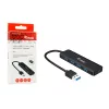 4-portowy hub USB 3.2 Gen 1 Equip z adapterem USB-C Czarny 5000 Mbit/s
