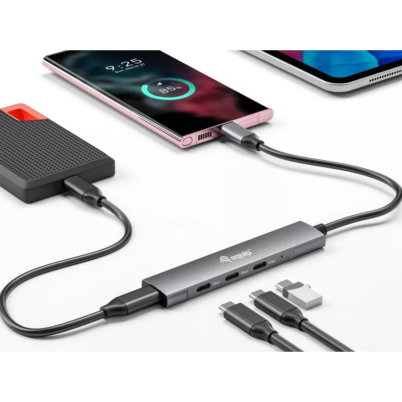 Equip USB-C 4-portowy hub USB 3.2 Gen 1