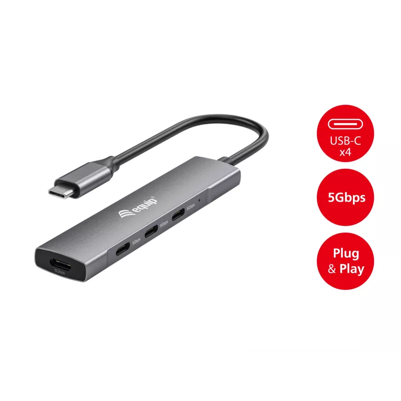 Equip USB-C 4-portowy hub USB 3.2 Gen 1