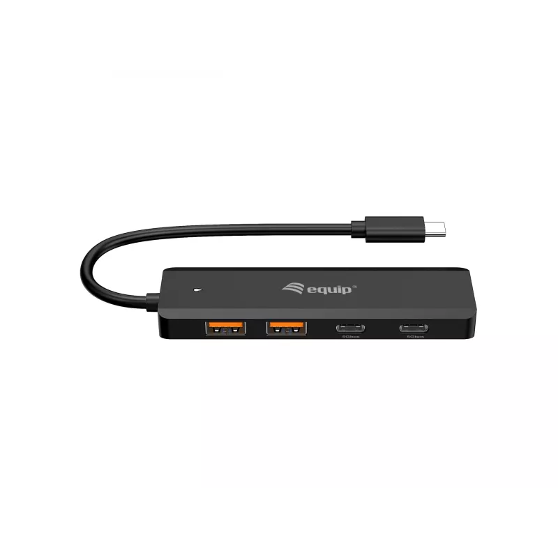 Koncentrator Equip USB-C 4-portowy USB 3.2 Gen 2 (10 Gb/s), USB-C x 2, USB-A x 2