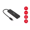 Koncentrator Equip USB-C 4-portowy USB 3.2 Gen 2 (10 Gb/s), USB-C x 2, USB-A x 2