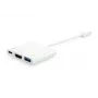 Adapter USB Type C na HDMI Female/USB A Female/PD Equip 133461