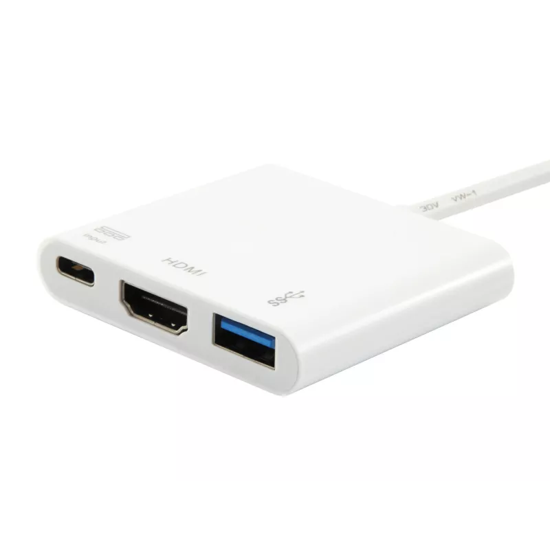 Adapter USB Type C na HDMI Female/USB A Female/PD Equip 133461