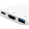 Adapter USB Type C na HDMI Female/USB A Female/PD Equip 133461