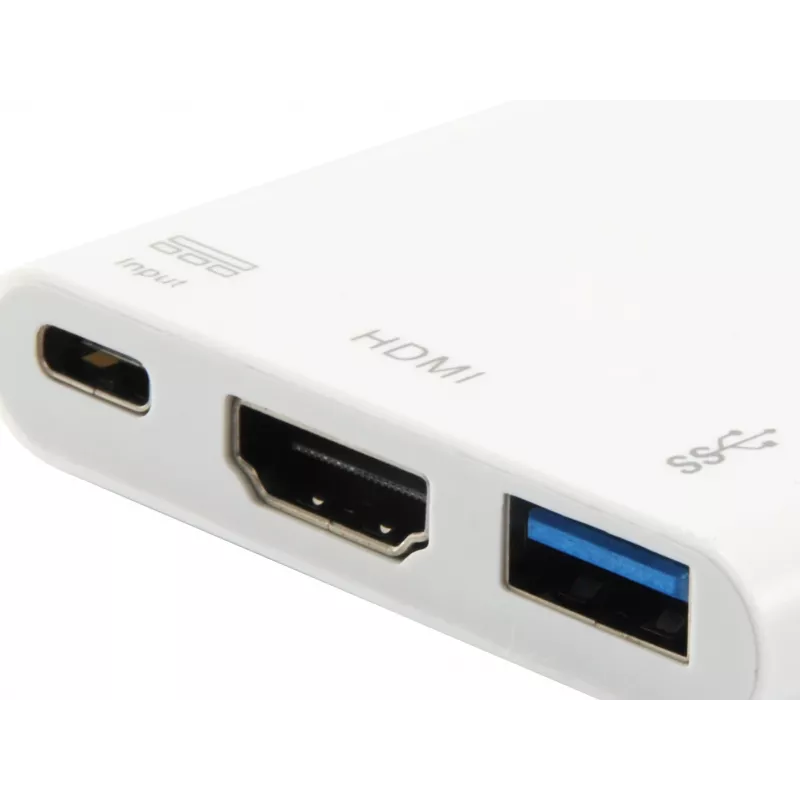 Adapter USB Type C na HDMI Female/USB A Female/PD Equip 133461