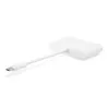 Adapter USB Type C na VGA żeński / USB A żeński / PD Equip 133462