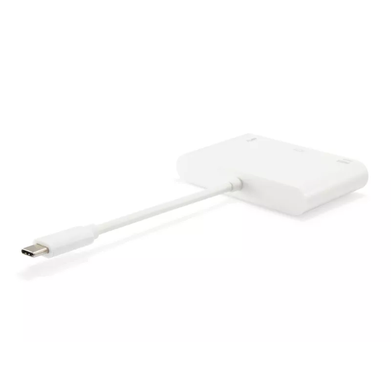 Adapter USB Type C na VGA żeński / USB A żeński / PD Equip 133462