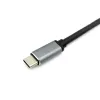Adapter Equip USB-C 4 w 1 z podwójnym HDMI, USB 3.2 Gen 1 (3.1 Gen 1) Type-C, srebrny, 4K Ultra HD, 30 Hz, HDMI, aluminium