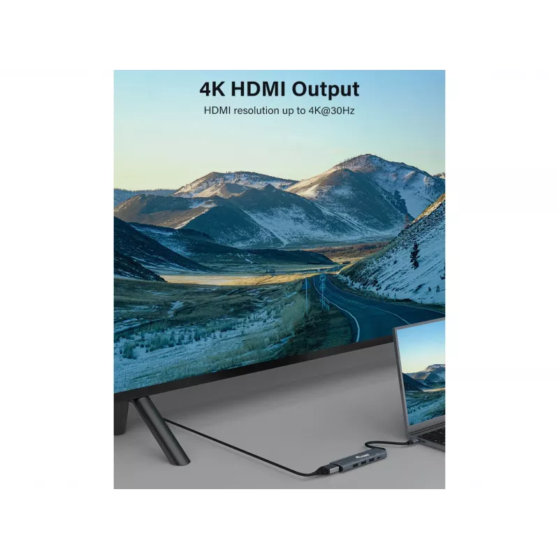 Equip USB-C 5 w 1 WIELOFUNKCYJNY Adapter, HDMI, USB 3.2 GEN1, 100W USB PD
