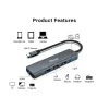 Equip USB-C 5 w 1 WIELOFUNKCYJNY Adapter, HDMI, USB 3.2 GEN1, 100W USB PD