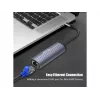 Equip Adapter USB-C na RJ45 Gigabit sieciowy + PD USB Type-C 100W