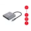 Przejściówka Equip 3 w 1 USB-C na HDMI / USB-A / USB PD, 3.2 Gen 1 (3.1 Gen 1), USB Type-C, wyjście HDMI, 3840 x 2160 pikseli