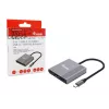 Przejściówka Equip 3 w 1 USB-C na HDMI / USB-A / USB PD, 3.2 Gen 1 (3.1 Gen 1), USB Type-C, wyjście HDMI, 3840 x 2160 pikseli