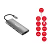 Equip USB-C 9 w 1 wielofunkcyjny adapter, HDMI 4K/60Hz, Gigabit LAN, USB 3.2 GEN1, SD/TF, 100W USB PD