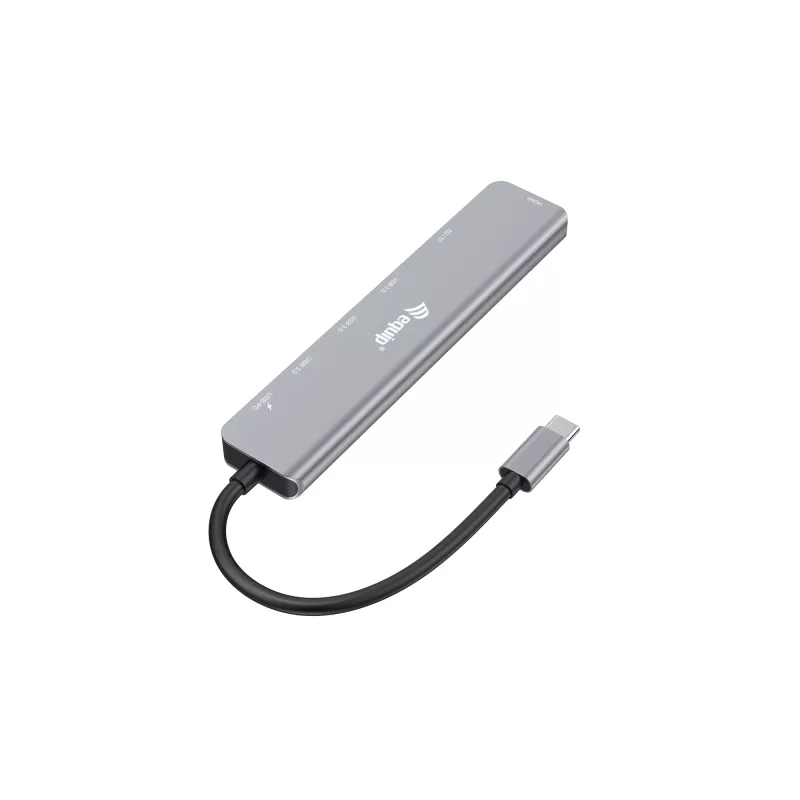 Equip USB-C 7 w 1 wielofunkcyjny adapter, HDMI 4K/60Hz, USB 3.2 Gen1 x 3, TF/MICRO SD, 100W USB PD