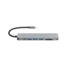 Equip USB-C 7 w 1 wielofunkcyjny adapter, HDMI 4K/60Hz, USB 3.2 Gen1 x 3, TF/MICRO SD, 100W USB PD