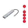 Equip USB-C 7 w 1 wielofunkcyjny adapter, HDMI 4K/60Hz, USB 3.2 Gen1 x 3, TF/MICRO SD, 100W USB PD