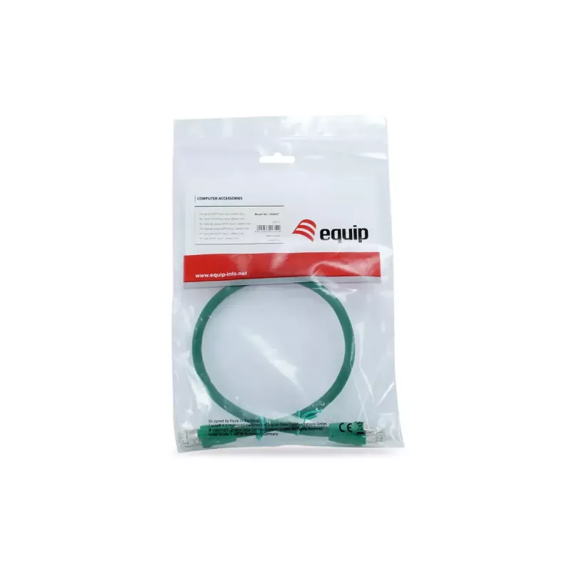 Kabel sieciowy Equip Cat 8.1 S/FTP (PIMF) kabel krosowy RJ-45 Cat8.1 0,5 m zielony