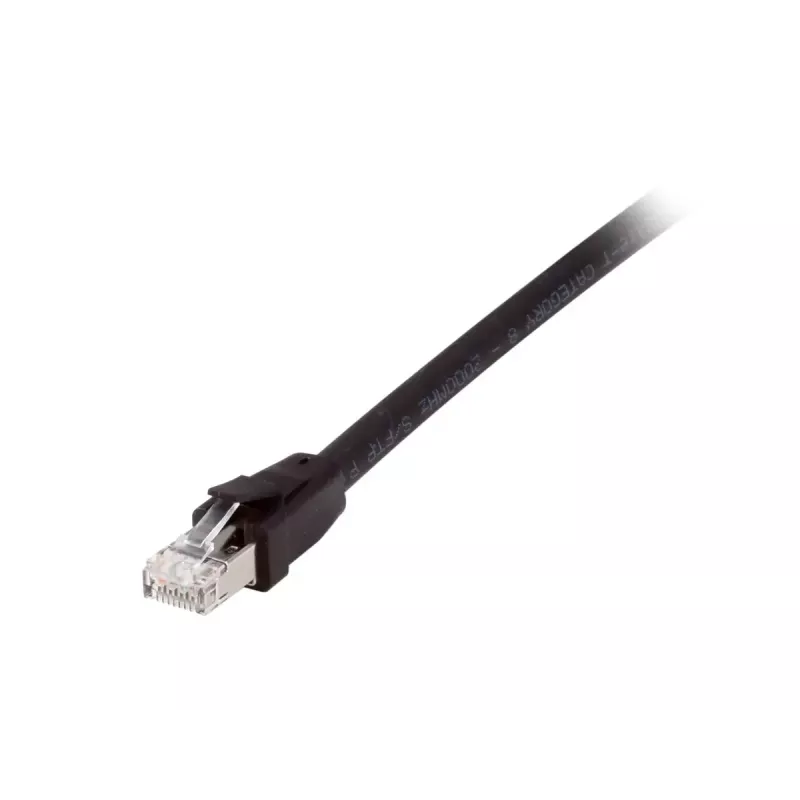 Equip Cat 8.1 S/FTP (PIMF) Patch kabel, LSOH, 0.5m, Czarny