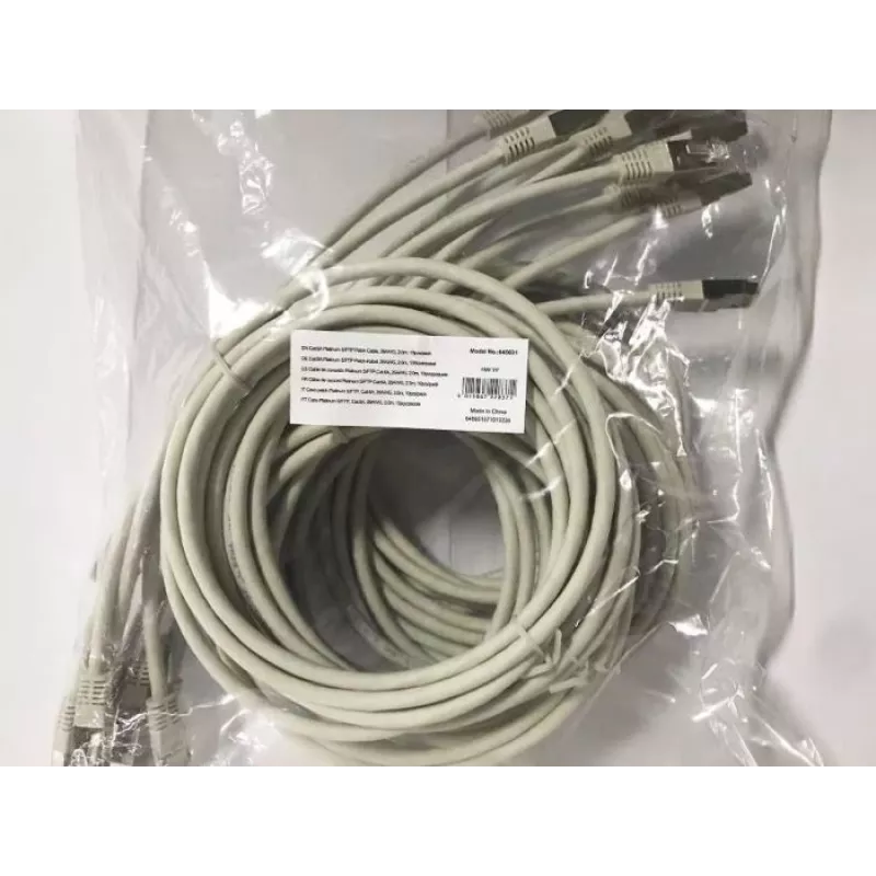 Equip Cat.6A Platinum S/FTP Patch kabel, szary, 2,0 m, 10 szt. w zestawie