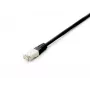 Equip Cat.6A Platinum S/FTP Patch kabel, Czarny, 0.5m, 10pcs/set