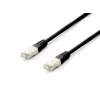 Equip Cat.6A Platinum S/FTP Patch kabel, Czarny, 0.5m, 10pcs/set