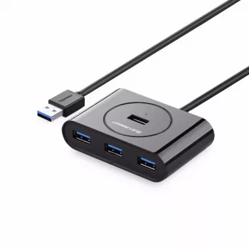 Ugreen Hub 20291 Czarny 0.8m Kompatybilny z Windows i Mac