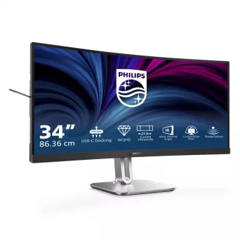 Philips 5000 series 34B2U5600C/00 monitor komputerowy 86,4 cm (34 cale) 3440 x 1440 pikseli Dual QHD LCD Szary