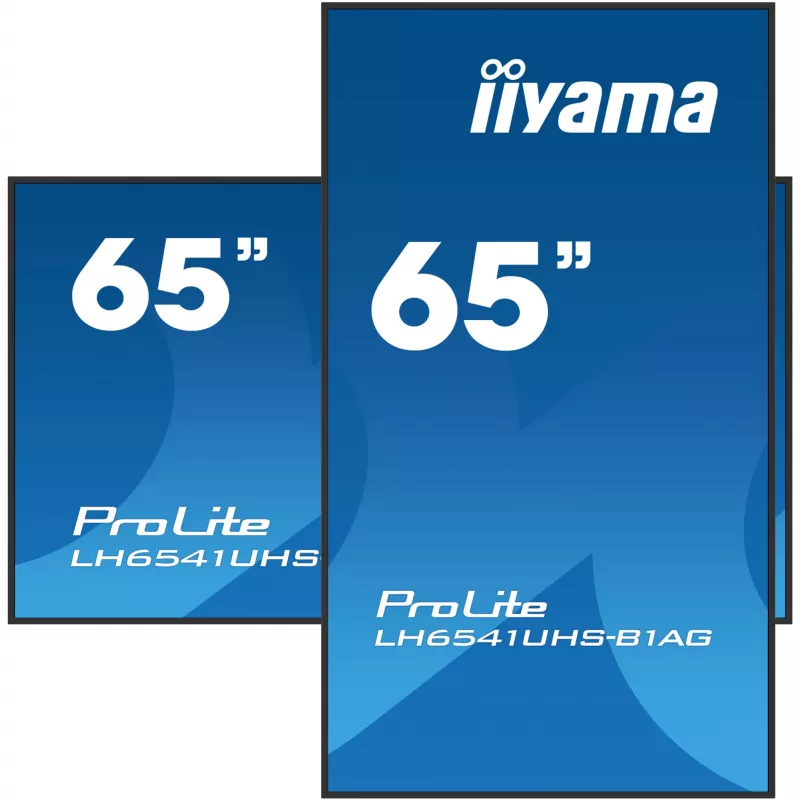 iiyama LH6541UHS-B1AG Wyświetlacz reklamowy 163,8 cm (64,5 cala) LCD 500 cd/m² 4K Ultra HD Czarny 24/7