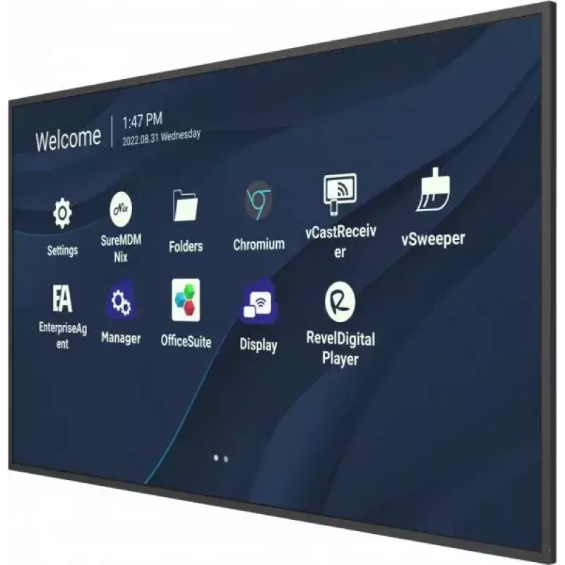 Viewsonic CDE9830 Wyświetlacz sygnalizacyjny 2.49 m (98 cali) Wi-Fi 500 cd/m² 4K Ultra HD Czarny Wbudowany procesor Android 11