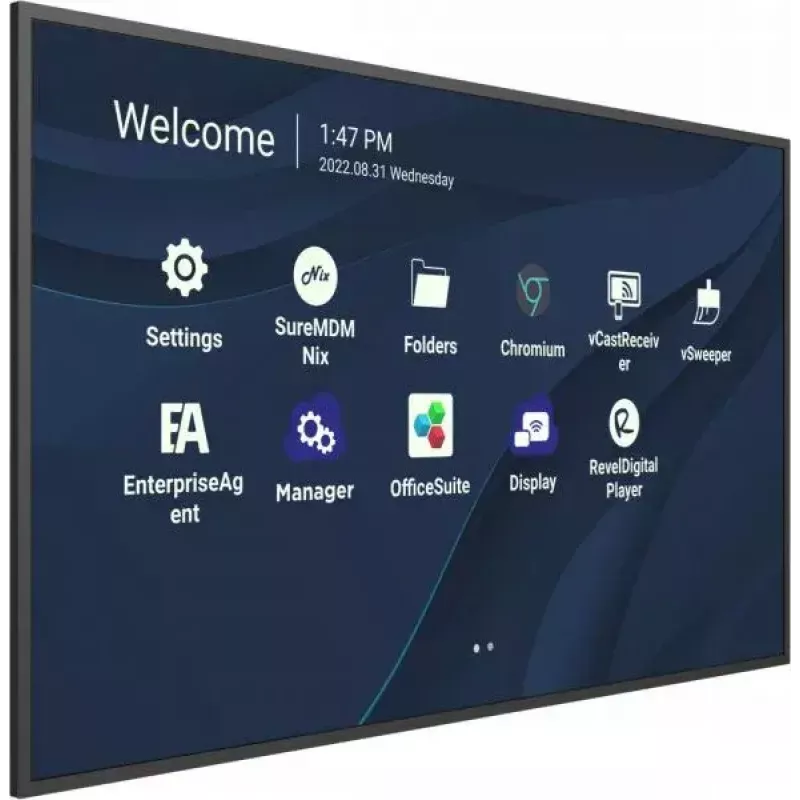 Viewsonic CDE9830 Wyświetlacz sygnalizacyjny 2.49 m (98 cali) Wi-Fi 500 cd/m² 4K Ultra HD Czarny Wbudowany procesor Android 11