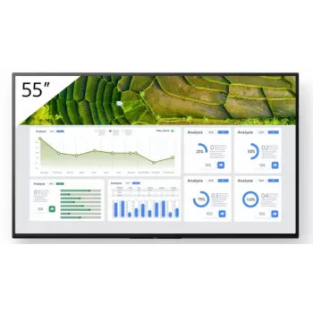 Sony FW-55BZ30L Wyświetlacz sygnalizacyjny Cyfrowy panel płaski 139,7 cm (55 cali) LCD Wi-Fi 440 cd/m² 4K Ultra HD Czarny Android 24/7