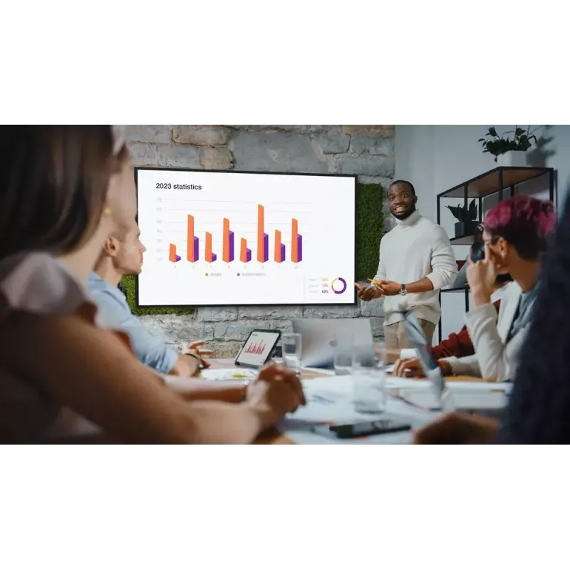 Cyfrowy płaski panel reklamowy Optoma N3861K 86 cali LED 4K Ultra HD