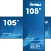 iiyama LH10551UWS-B1AG Wyświetlacz reklamowy Cyfrowy panel płaski 2.67 m (105 cali) LED 500 cd/m² UltraWide 5K HD Czarny 24/7