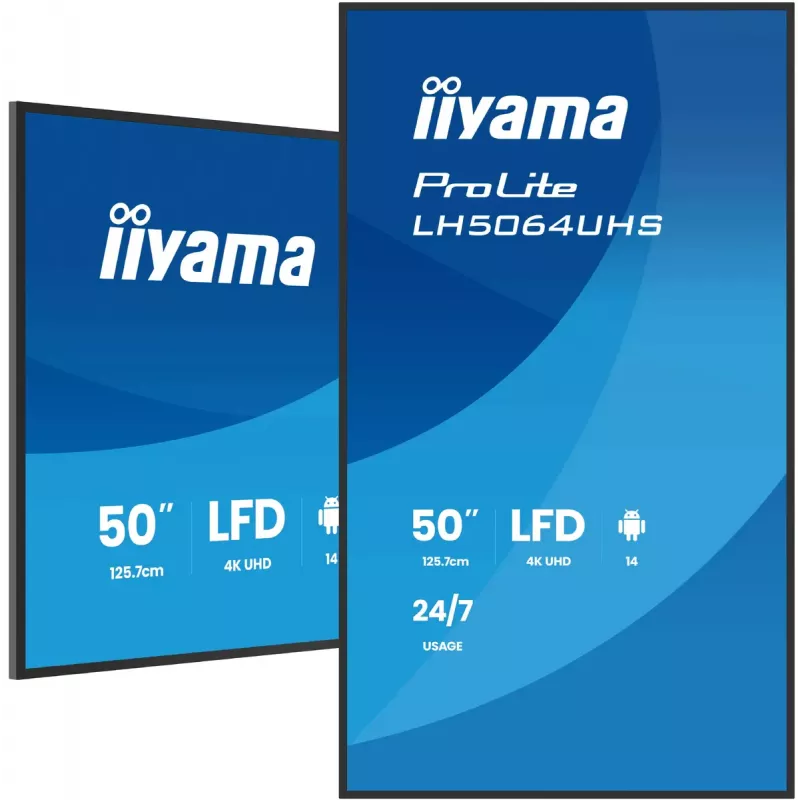 Panel płaski do digital signage iiyama LH5564UHS-B1AG 55 cali 4K Ultra HD