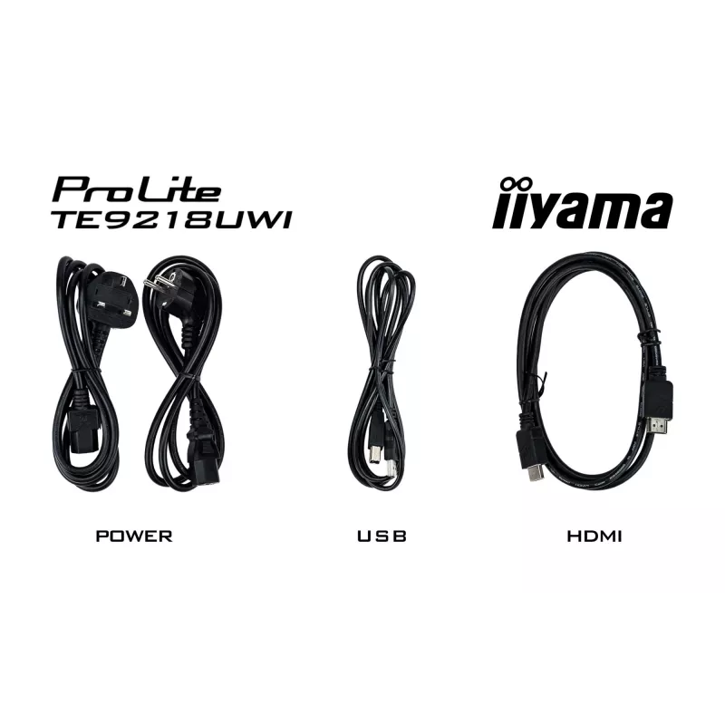 iiyama TE9218UWI-B1AG Wyświetlacz reklamowy Kiosk 2.32 m (91.5 cala) LED Wi-Fi 500 cd/m² 5K Ultra HD Czarny Ekran dotykowy Wbudowany procesor Android 16/7
