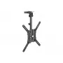 Uchwyt sufitowy do telewizora Equip 23-55 cali, 75 x 75 mm, 400 x 400 mm, 0 - 80°, -45 - 45°, stal nierdzewna, czarny