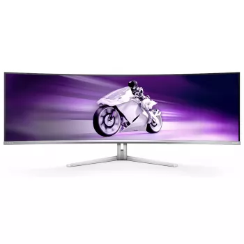Philips Evnia 8000 49M2C8900/00 monitor komputerowy 124.2 cm (48.9 cala) 5120 x 1440 pikseli Dual QHD QD-OLED Biały