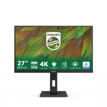 Philips 3000 series 27B1U3900/00 monitor komputerowy 68,6 cm (27 cali) 3840 x 2160 pikseli 4K Ultra HD LCD Czarny