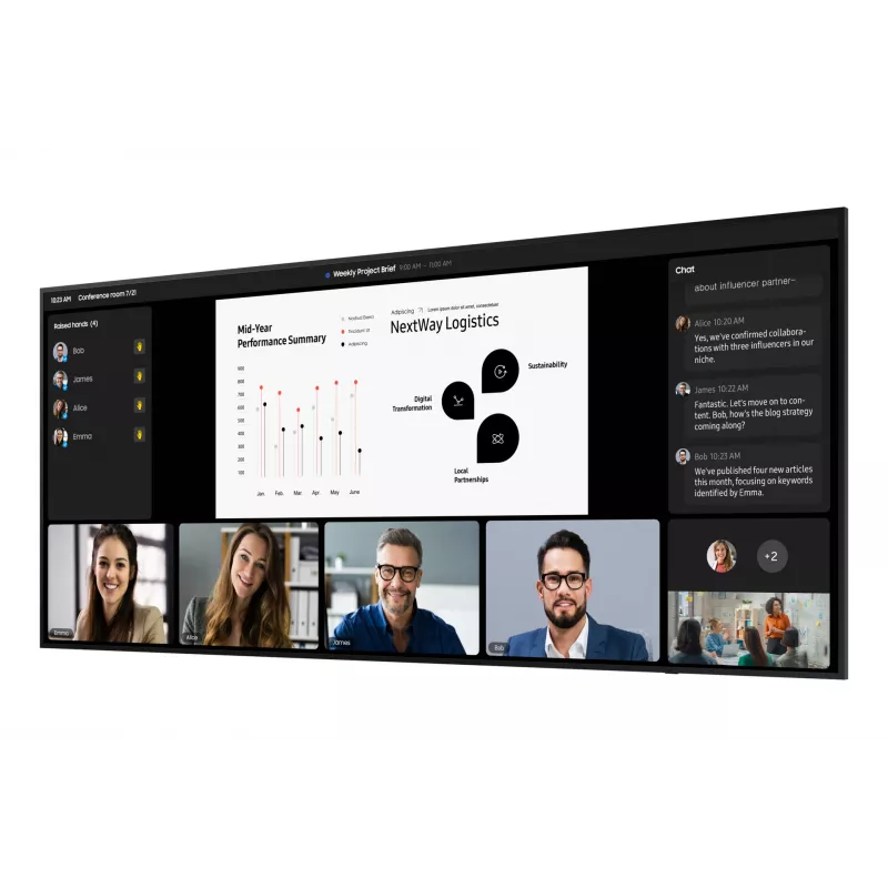 Samsung QPDX-5K Cyfrowy płaski panel informacyjny 2,67 m (105 cali) LCD Wi-Fi 500 cd/m² 5K Ultra HD Czarny Tizen 7.0 24/7