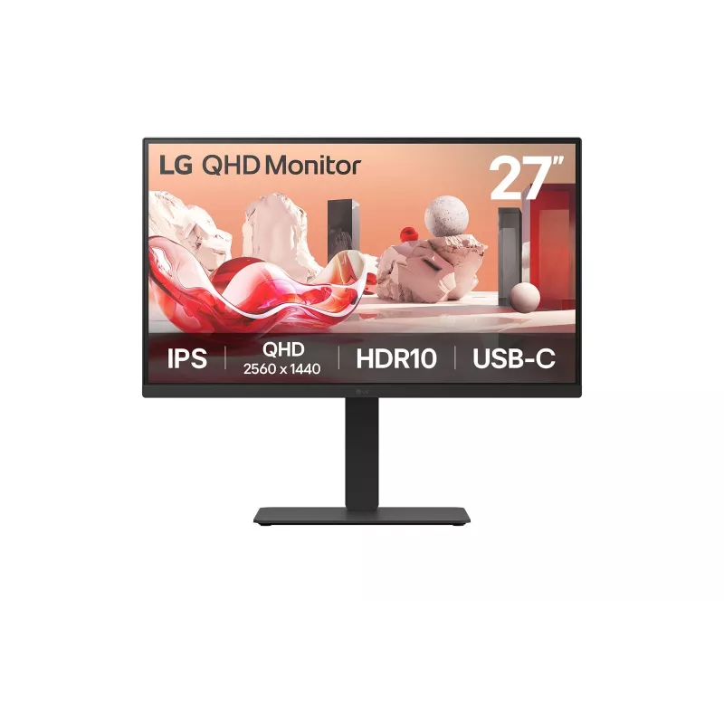 LG 27BA75QB-B.AEU monitor komputerowy 68,6 cm (27 cali) 2560 x 1440 pikseli Wide Quad HD LED Czarny