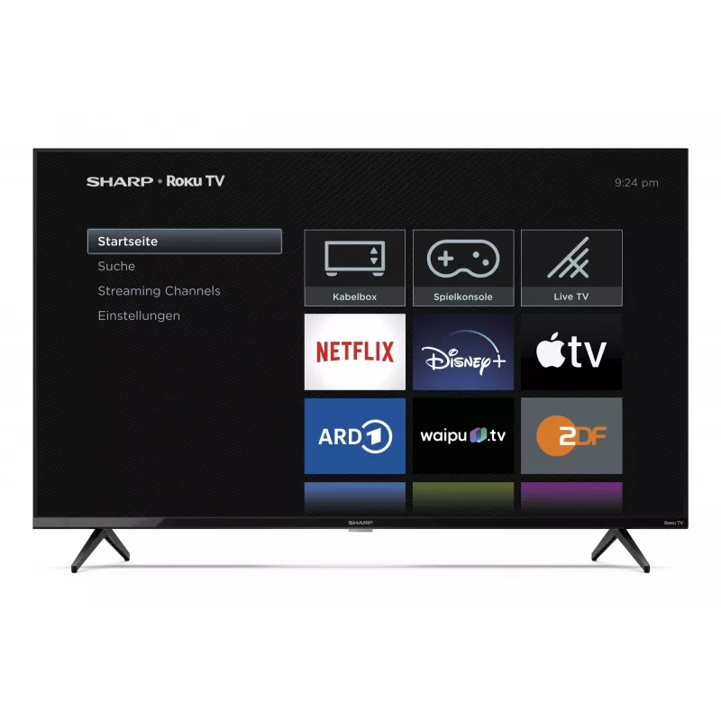 Sharp 43GJ4225E 109,2 cm (43 cale) 4K Ultra HD Smart TV Wi-Fi Czarny