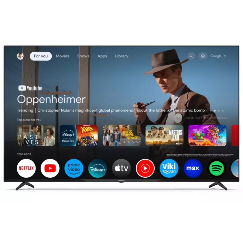 Sharp 70GL4260E TV 177,8 cm (70 cali) 4K Ultra HD Smart TV Wi-Fi Czarny