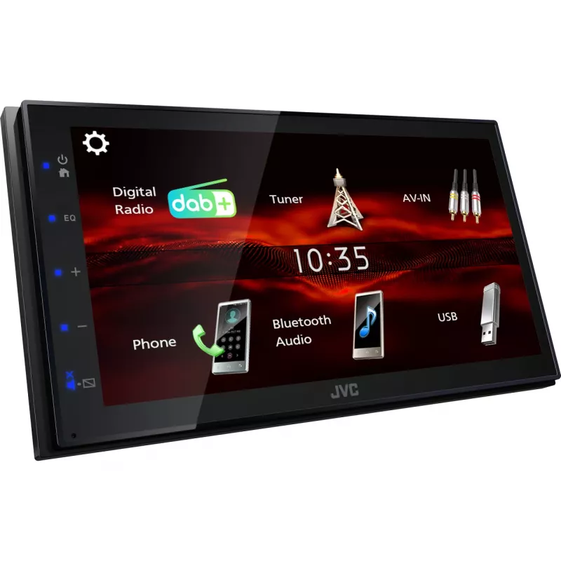 JVC KW-M180DBT samochodowy odbiornik multimedialny Czarny 180 W Bluetooth