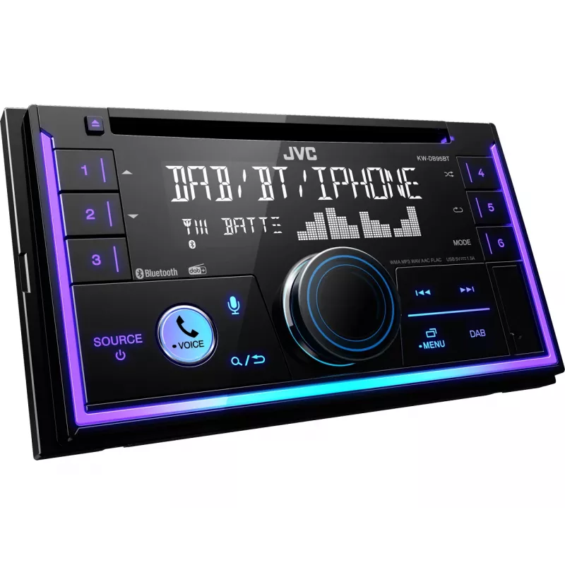 JVC KW-DB95BT Czarny 200 W Bluetooth