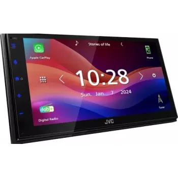 JVC KW-M595DBT radioodtwarzacz samochodowy Czarny Wi-Fi 22 W Bluetooth