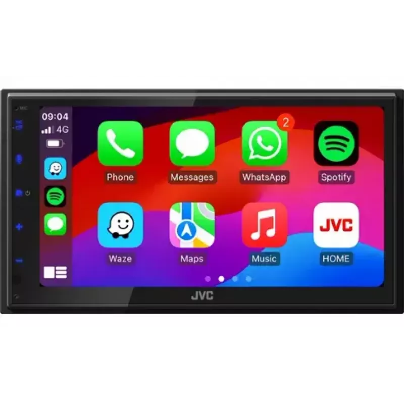 JVC KW-M595DBT radioodtwarzacz samochodowy Czarny Wi-Fi 22 W Bluetooth