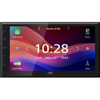 JVC KW-M595DBT radioodtwarzacz samochodowy Czarny Wi-Fi 22 W Bluetooth